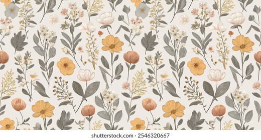 Mughal-Inspired Floral Ornamental Motif in Seamless Pattern Vector Repeat with a Lively Multicolor Palette, Perfect for Wallpaper and Wrapping.
