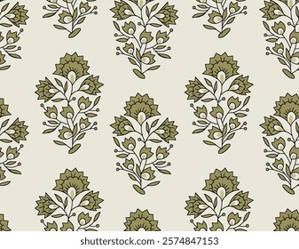 Mughal-inspired Pattern, ornamental designs with intricate geometric detailing for wallpapers, gift wraps, and decor.