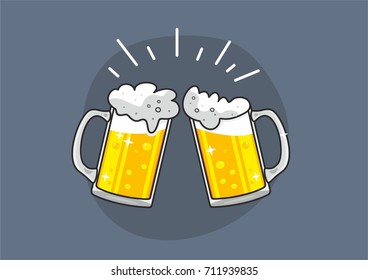 mugs of beer