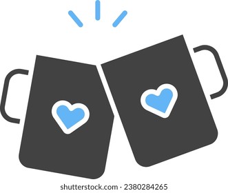 Mugs icon vector image. Suitable for mobile application web application and print media.