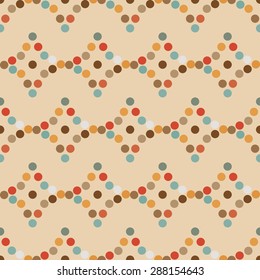 mugs in the rhombus seamless pattern retro-vector illustration