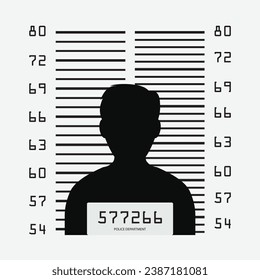 mugshot design cartoon vector modern design illustration