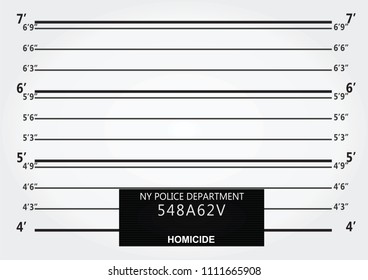 Mugshot wall. vector illustration