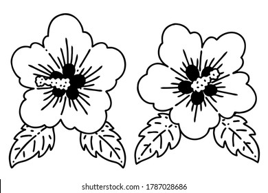 korean national flower drawing