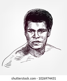 Muhammad Ali Vector Sketch Illustration