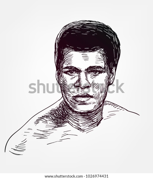 Muhammad Ali Vector Sketch Illustration Stock Vector (Royalty Free ...