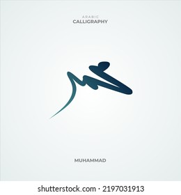 Muhammad elegant arabic calligraphy, islamic calligraphy, muhammad signature
