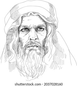 Muhammad ibn Abd Allah - artistic representation of a person. Arab religious, social, and political leader and the founder of the world religion of Islam. 