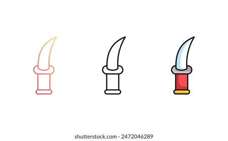 Muharram diseño de icono con fondo blanco ilustración de stock
