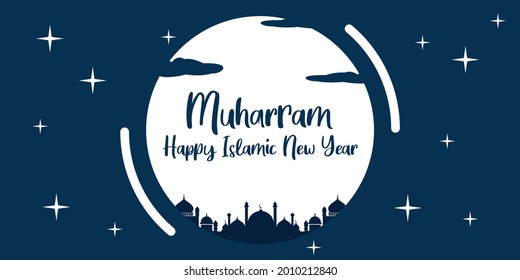 Diseño vectorial de año nuevo islámico de Muharram