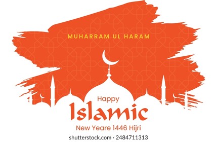 "Muharram ul Haram" is the name of the Islamic year's first month design in vector and EPS file