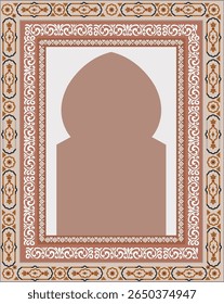 Muhgal garden concept watercolor background, Traditional Mughal flower motif. Mughal wall paintings, botanical floral ethnic motif, Traditional Mughal flower motif. Mughal wall paintings, botanical