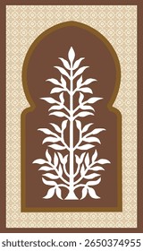Muhgal garden concept watercolor background, Traditional Mughal flower motif. Mughal wall paintings, botanical floral ethnic motif, Traditional Mughal flower motif. Mughal wall paintings, botanical