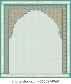 Muhgal garden concept watercolor background, Traditional Mughal flower motif. Mughal wall paintings, botanical floral ethnic motif, Traditional Mughal flower motif. Mughal wall paintings, botanical