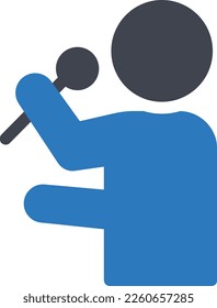 ilustración de muic Vector en un fondo transparente. Símbolos de calidad superior. Iconos vectoriales de glifos para diseño de conceptos y gráficos.