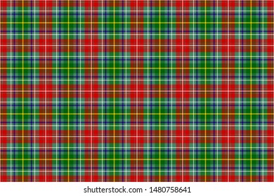Muirhead Tartan. Seamless rectangle pattern for fabric, kilts, skirts, plaids