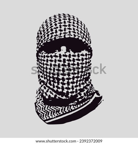Mujahid logo illustration vector for desaign cloth