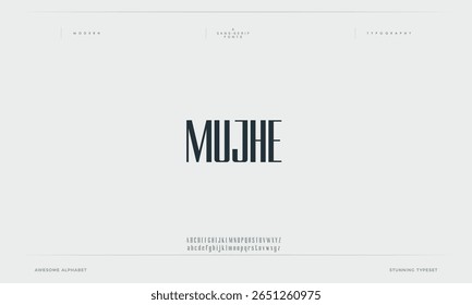 Mujhe modern stylish small alphabet letter logo design