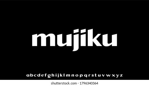 mujiku, the luxury type elegant font and glamour alphabet vector set