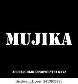 mujiku, the luxury type elegant font and glamour alphabet vector set