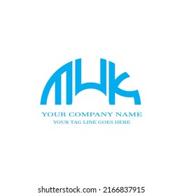 MUK letter logo creative design with vector graphic