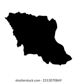 Mukdahan province map, administrative division of Thailand. Vector illustration.