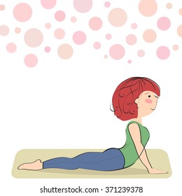 mukha svanasana. Upward-Facing Dog Pose. Yoga pose for beginners