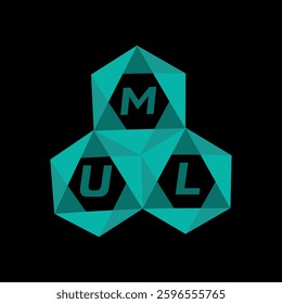 MUL creative minimalist letter logo. MUL unique vector initials alphabet letter logo design

