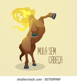 Mula sem cabeca (Headless Mule), a cursed woman - legend of the brazilian folklore