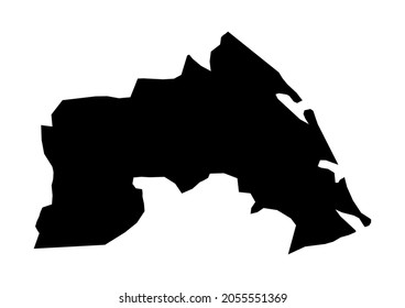 Mulativmullaittivu Districtsri Lanka Map Fully Editable Stock Vector ...