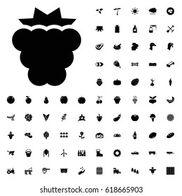 Mulberry icon illustration isolated vector sign symbol. agriculture icons vector set on white background.
