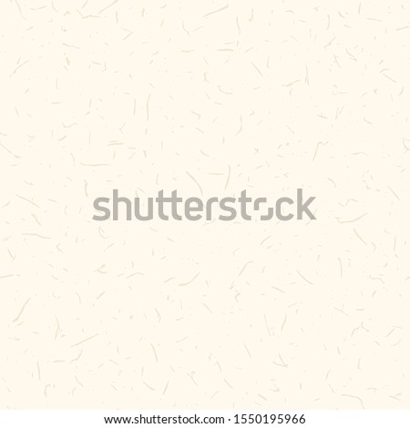 Mulberry Washi Paper Texture Background. Ecru Cream Natural Fibre Flecks on Organic Bright Beige Color. All Over Speckle Recycled Print. Homespun Japanese Home Decor Surface. Vector Repeat Tile EPS 10