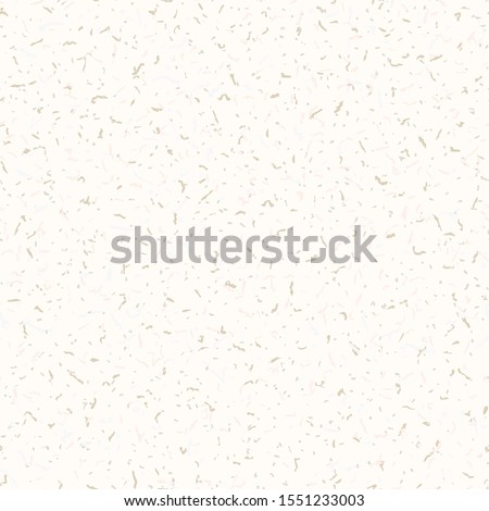 Mulberry Washi Paper Texture Background. Ecru Cream Natural Fibre Flecks on Organic Bright Beige Color. All Over Speckle Recycled Print. Homespun Japanese Home Decor Surface. Vector Repeat Tile EPS 10
