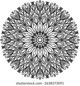 Muldara painting, intricately designed patterns create harmony. Suitable for decoration that wants to create concentration, places that create peace and relaxation of the mind.