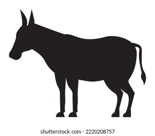 Mule Animal Farm Silhouette Icon