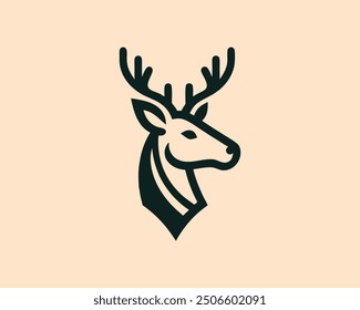 Mule Hirsch Logo Design Symbol, Vektorgrafik