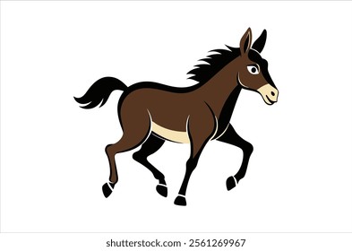 mule vector,  icon vector illustration , mule silhouette of a mule isolated on a white background, eps, png,   vector,