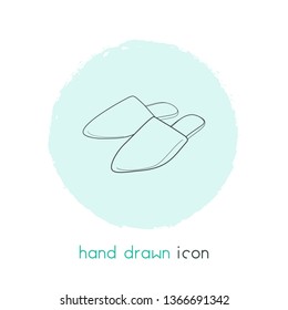 Mules shoes icon line element. Vector illustration of mules shoes icon line isolated on clean background for your web mobile app logo design.