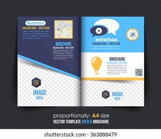 Mulipurpose Bi-Fold A4 Brochure. Corporate Leaflet, Cover Design