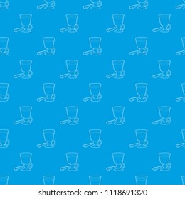 Mulled wine pattern vector seamless blue repeat for any use