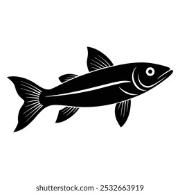 Diseño de Ilustración vectorial de icono de pez salmonete