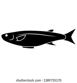 Mullet fish vector flat icon