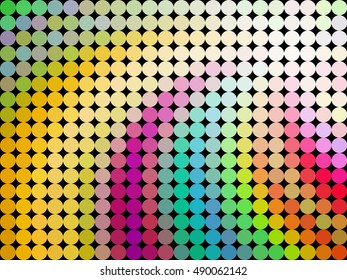 Mullticolored gradient background from circles. Vector illustration.