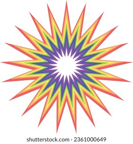 multi angle, pride color, abstract pattern