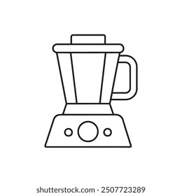 Multi blender icon, food processor outline vector icon, Simple element illustration. blender concept outline symbol design.