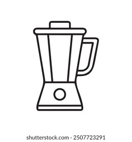 Multi blender icon, food processor outline vector icon, Simple element illustration. blender concept outline symbol design.