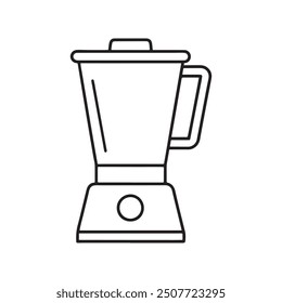 Multi blender icon, food processor outline vector icon, Simple element illustration. blender concept outline symbol design.