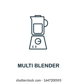 Icono de Multi Blender de la colección doméstica. Icono de línea simple Multi Blender para plantillas, diseño web e infografías
