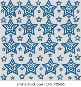 Multi blue star vector wallpaper
