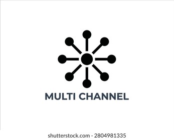 Multi channel icon design, vector illustration